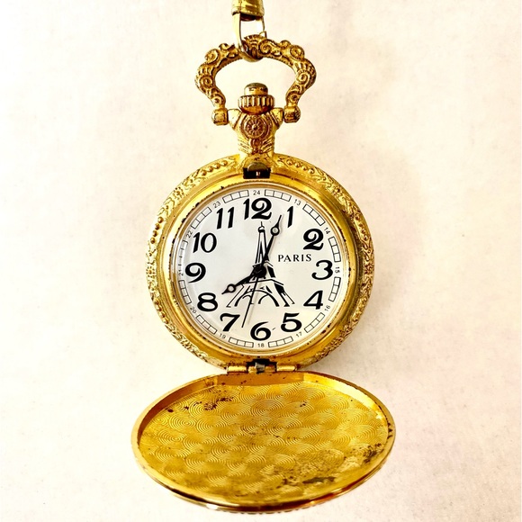 Other - Pocket Watch for Men Unique Eiffel Paris Pattern Unisex Souvenir Gift